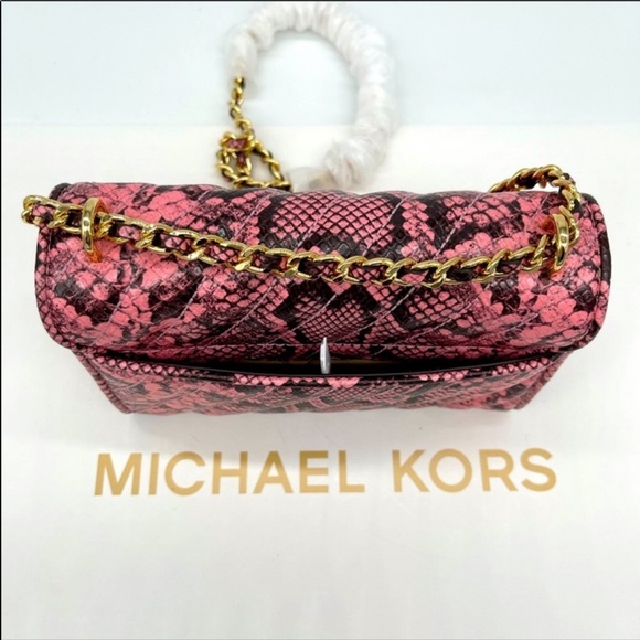 Michael Kors Rose Small Flap Crossbody Clutch - Picture 3 of 8